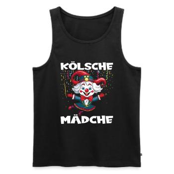 Karneval Kostüm Fasching Fastnacht - Männer Premium Bio Tank Top - Schwarz - Vorne - Michal (187cm)