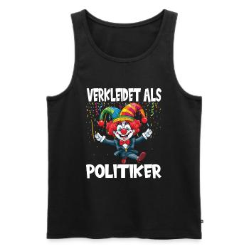 Karneval Kostüm Fasching Fastnacht - Männer Premium Bio Tank Top - Schwarz - Vorne - Michal (187cm)