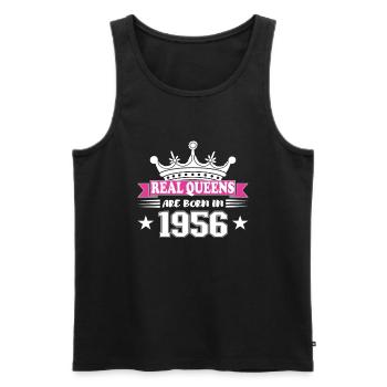 68 Jahre alt Geburtstag 1956 Geburtstagsgeschenk - Männer Premium Bio Tank Top - Schwarz - Vorne - Michal (187cm)