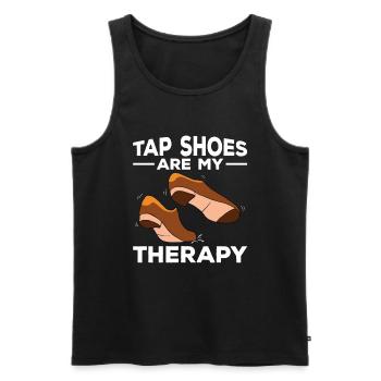 Tap Dance Tap Dancing Tap Dancer - Men's Premium Organic Tank Top - black - Front - AI Model Male 178 light (178cm)