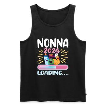 Nonna 2024 Loading Grandma 2024 - Men's Premium Organic Tank Top - black - Front - Michal (187cm)