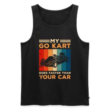 Go Kart Kart Driver Go Kart Racing - Men's Premium Organic Tank Top - black - Front - Michal (187cm)