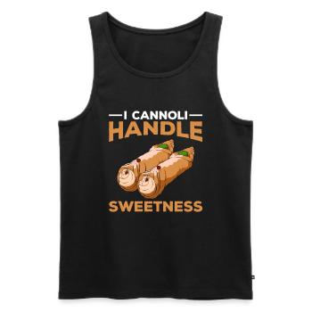 Cannoli Cannolo - Débardeur bio Premium Homme - noir - Devant - Michal (187cm)