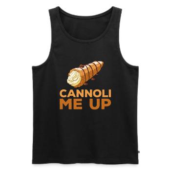 Cannoli Cannolo - Débardeur bio Premium Homme - noir - Devant - Michal (187cm)