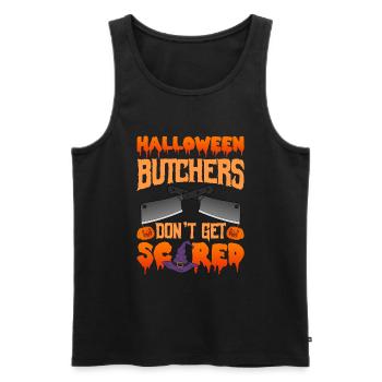 Halloween Butcher Halloween Butcher - Men's Premium Organic Tank Top - black - Front - Michal (187cm)