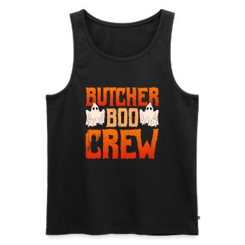 Boucher d'Halloween Boucher d'Halloween - Débardeur bio Premium Homme - noir - Devant - Michal (187cm)