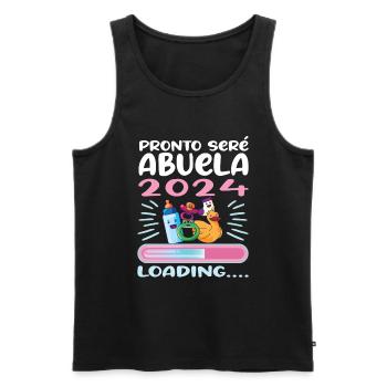 Oma 2024 werdende Oma 2024 Loading - Männer Premium Bio Tank Top - Schwarz - Vorne - Michal (187cm)