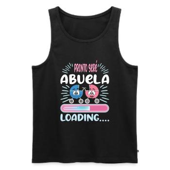 Oma 2024 werdende Oma 2024 Loading - Männer Premium Bio Tank Top - Schwarz - Vorne - Michal (187cm)