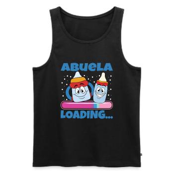 Oma 2024 werdende Oma 2024 Loading - Männer Premium Bio Tank Top - Schwarz - Vorne - Michal (187cm)