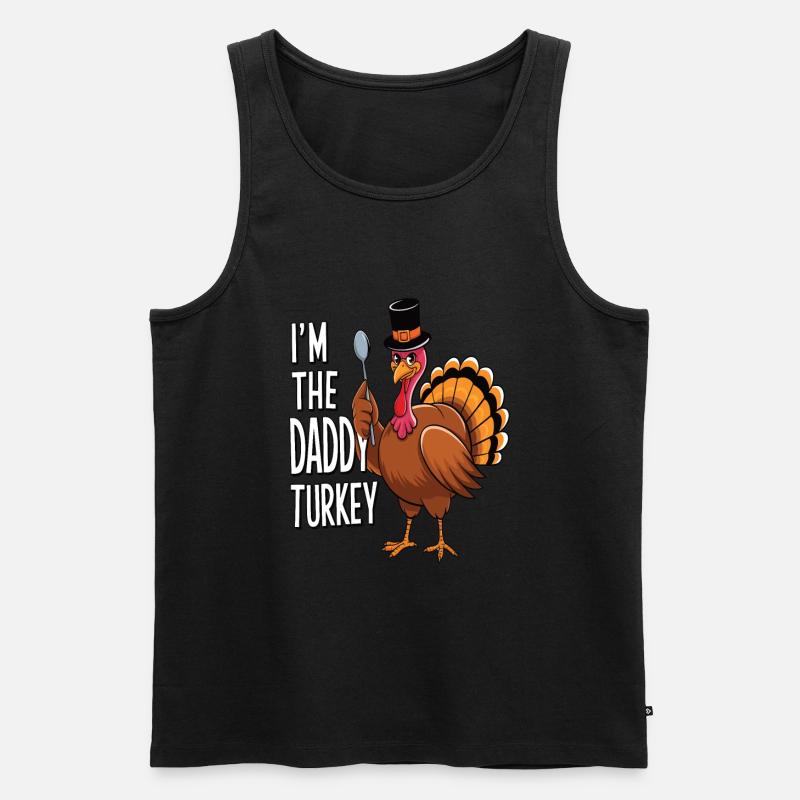Daddy Turkey Thanksgiving - Männer Premium Bio Tank Top - undefined