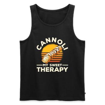 Cannoli Cannolo - Débardeur bio Premium Homme - noir - Devant - Michal (187cm)