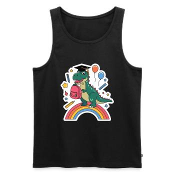100th Day Of School 100 Day Of School Kids - Men's Premium Organic Tank Top - black - Front - AI Model Male 178 light (178cm)