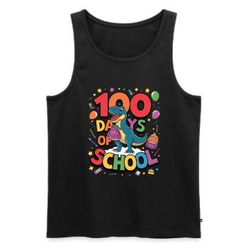 100th Day Of School 100 Day Of School Kids - Men's Premium Organic Tank Top - black - Front - AI Model Male 178 light (178cm)