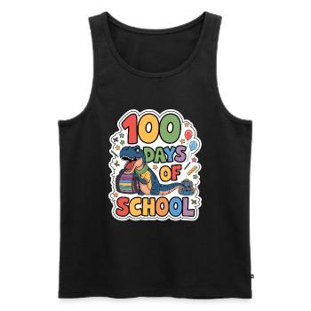 100th Day Of School 100 Day Of School Kids - Men's Premium Organic Tank Top - black - Front - AI Model Male 178 light (178cm)