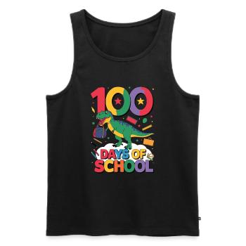 100th Day Of School 100 Day Of School Kids - Men's Premium Organic Tank Top - black - Front - AI Model Male 178 light (178cm)
