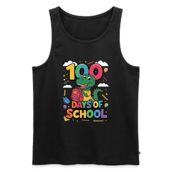 100th Day Of School 100 Day Of School Kids - Men's Premium Organic Tank Top - black - Front - AI Model Male 178 light (178cm)
