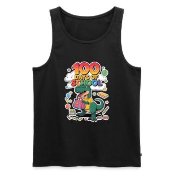 100th Day Of School 100 Day Of School Kids - Men's Premium Organic Tank Top - black - Front - AI Model Male 178 light (178cm)
