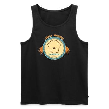 Wappen3 3 - Männer Premium Bio Tank Top - Schwarz - Vorne - Michal (187cm)