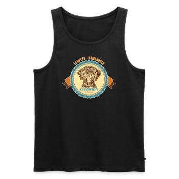 Wappen3 1 - Männer Premium Bio Tank Top - Schwarz - Vorne - Michal (187cm)