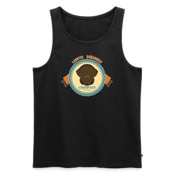 Wappen3 2 - Männer Premium Bio Tank Top - Schwarz - Vorne - Michal (187cm)
