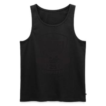 Level 25 Complete Geburtstagsgeschenk 25 Jahre - Männer Premium Bio Tank Top - Schwarz - Vorne - AI Model Male 178 light (178cm)