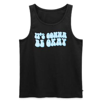 Alles wird gut - Männer Premium Bio Tank Top - Schwarz - Vorne - AI Model Male 178 light (178cm)
