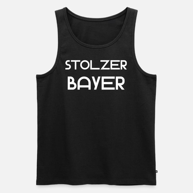 stolzerbayer - Männer Premium Bio Tank Top - Schwarz