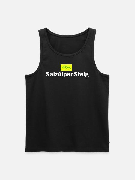 Salzalpensteig - Männer Premium Bio Tank Top - Schwarz