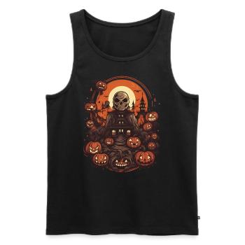 Déguisement Retro Lazy Lazy Halloween Sweet Sour - Débardeur bio Premium Homme - noir - Devant - Michal (187cm)
