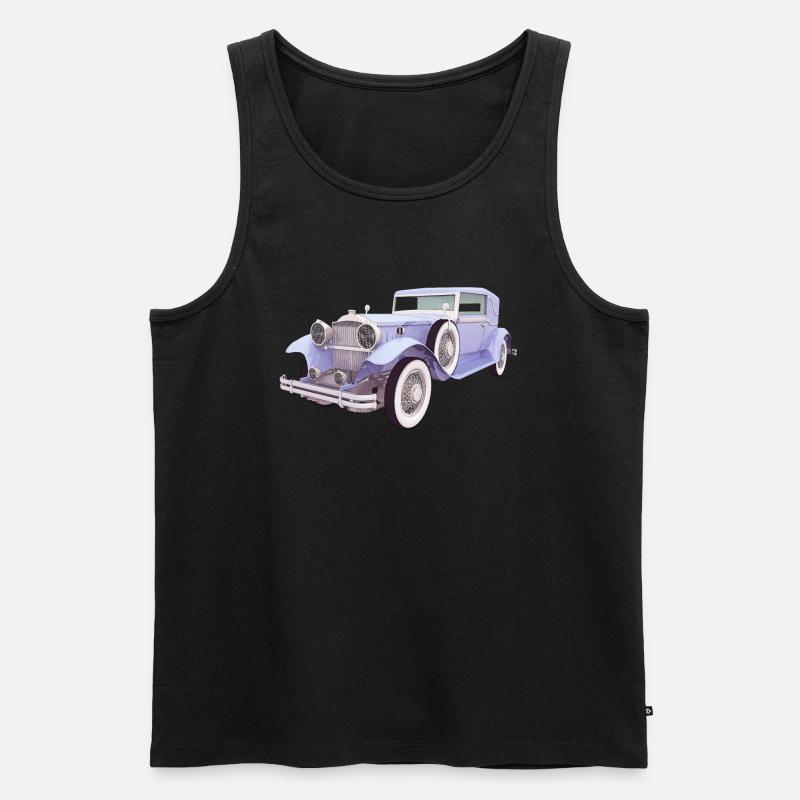 Oldtimer, Auto, Automobil - Männer Premium Bio Tank Top - Schwarz