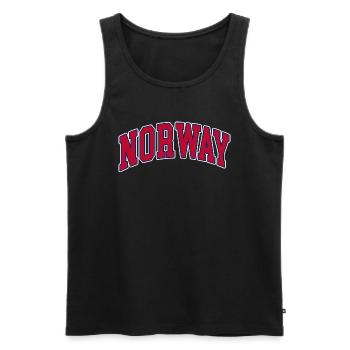 Norwegen Norway - Männer Premium Bio Tank Top - Schwarz - Vorne - AI Model Male 178 light (178cm)