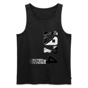 LIMITED EDITION 1974 52ND BIRTHDAY - Men's Premium Organic Tank Top - black - Front - Michal (187cm)