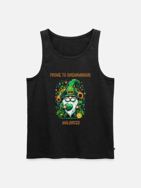 Prone To Shenanigans And Malarkey - Men's Premium Organic Tank Top - black