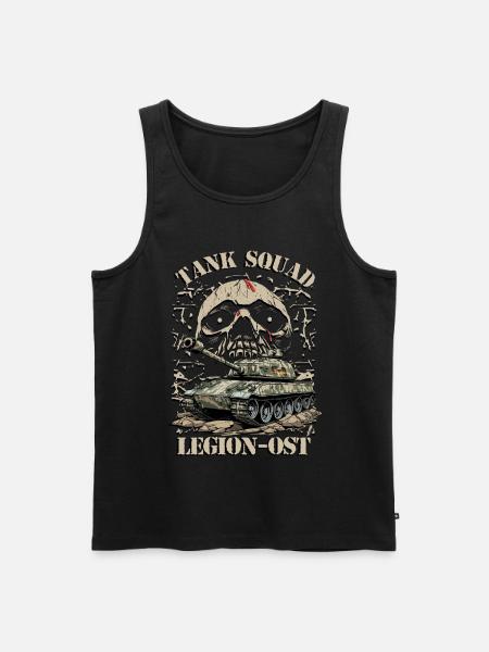 Panzer Trupp Legion-Ost - Männer Premium Bio Tank Top - Schwarz