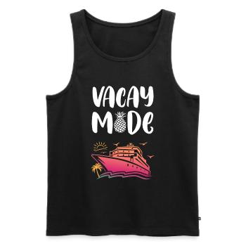 Croisière ensemble Vacances en famille dans les Caraïbes drôle - Débardeur bio Premium Homme - noir - Devant - Michal (187cm)