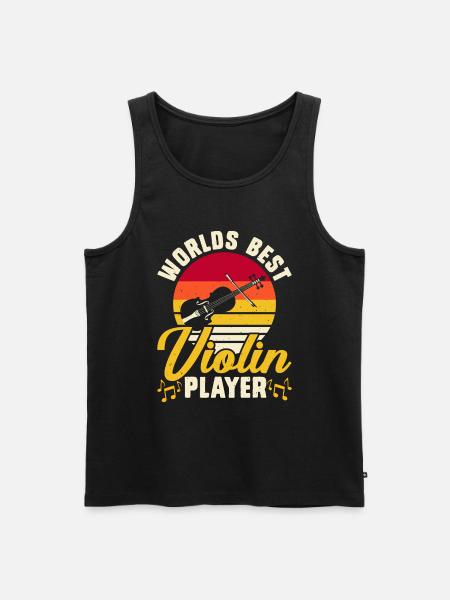 Worlds Best Violin Player - Men's Premium Organic Tank Top - black