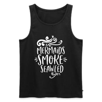 Mermaids smoke Seaweed - Men's Premium Organic Tank Top - black - Front - AI Model Male 178 light (178cm)