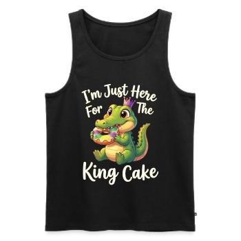 King Cake Mardi Gras Aligator - Männer Premium Bio Tank Top - Schwarz - Vorne - Michal (187cm)