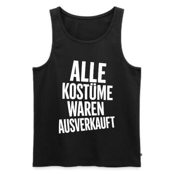 Carnival Costume Sold Out Gift Woman - Men's Premium Organic Tank Top - black - Front - Michal (187cm)