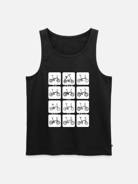 FALTEN ODER NICHT FALTEN (umkehren) - Männer Premium Bio Tank Top - Schwarz