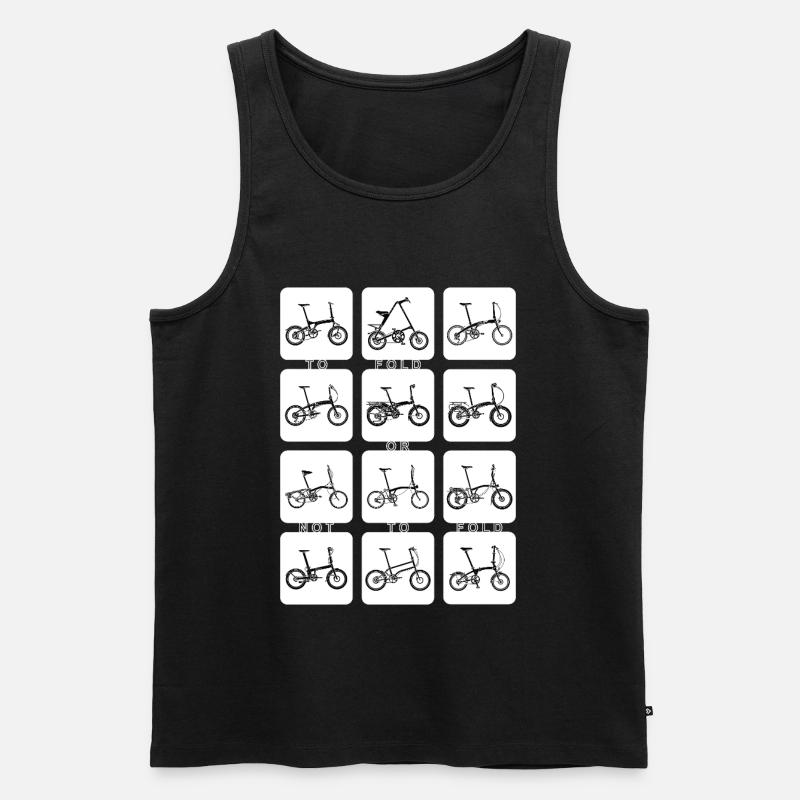 FALTEN ODER NICHT FALTEN (umkehren) - Männer Premium Bio Tank Top - Schwarz