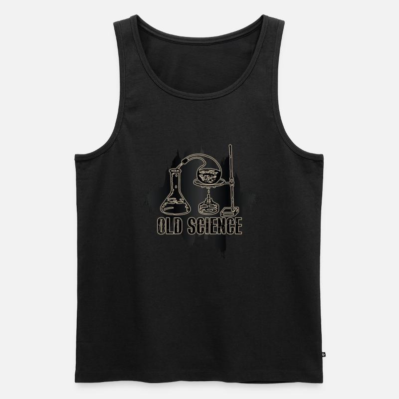 Old Science- Wissenschaft - Männer Premium Bio Tank Top - Schwarz