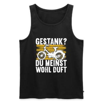 Mofa Mofas Moped Zweirad Mofafahrer Rollerfahrer - Männer Premium Bio Tank Top - Schwarz - Vorne - Michal (187cm)