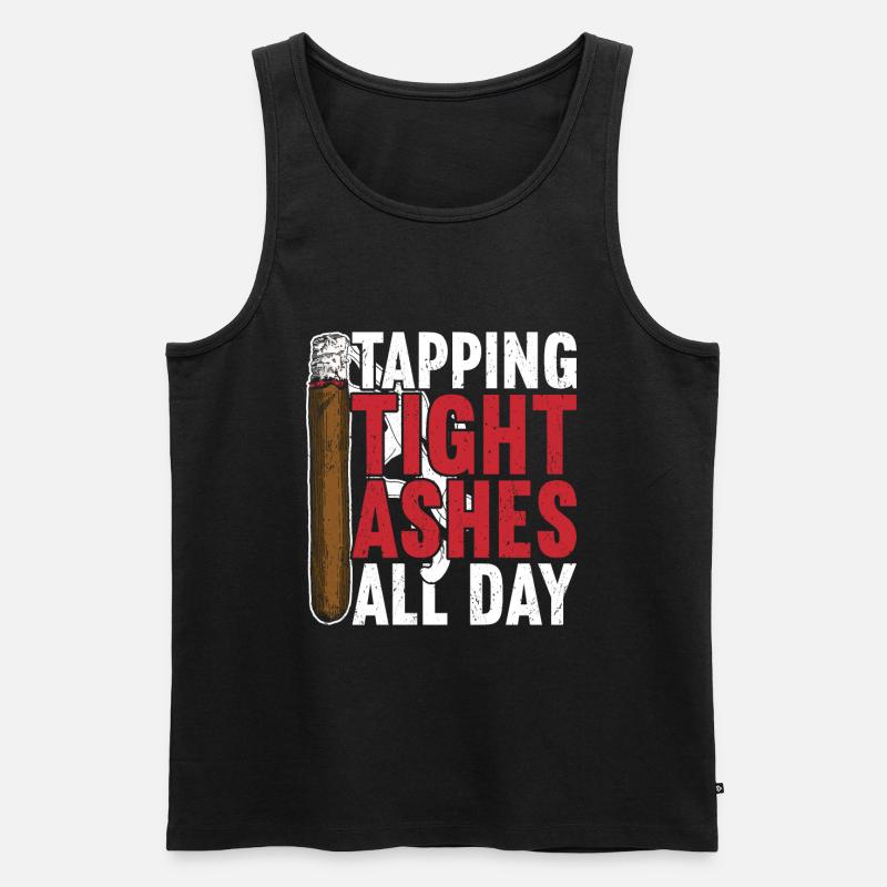 Zigarren Raucherzigarren - Männer Premium Bio Tank Top - Schwarz