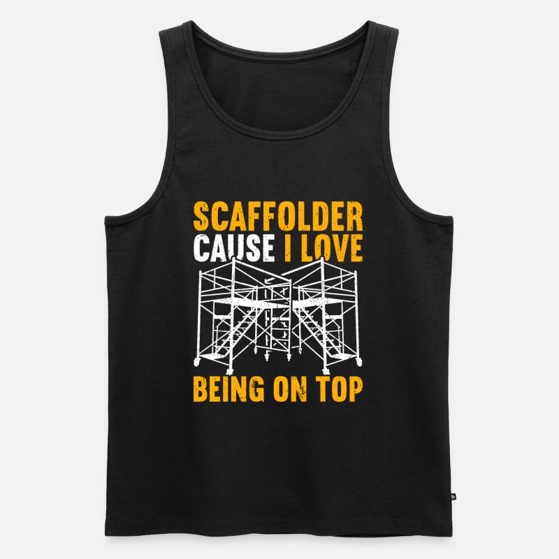 Gerüst Gerüstbau Gerüstbauer - Männer Premium Bio Tank Top - Schwarz