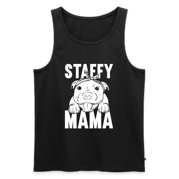 Staffordshire Bull Terrier - Men's Premium Organic Tank Top - black - Front - AI Model Male 178 light (178cm)