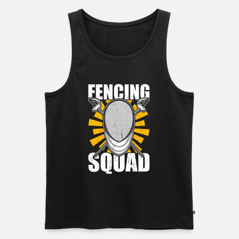 Fechter Fechter - Männer Premium Bio Tank Top - Schwarz