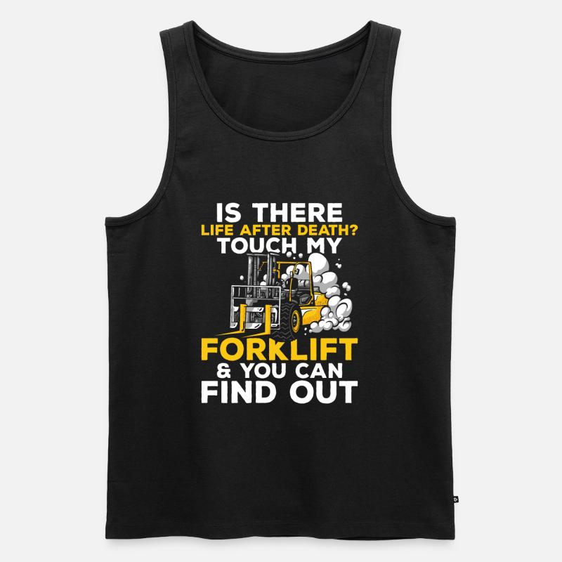 Gabelstaplerfahrer Gabelstaplerfahrer - Männer Premium Bio Tank Top - Schwarz