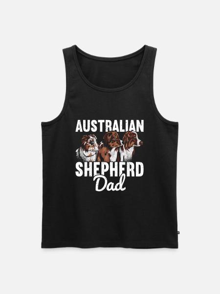 Australian Shepherd - Men's Premium Organic Tank Top - black