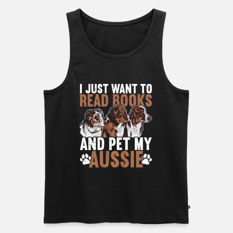 Australischer Schäferhund - Männer Premium Bio Tank Top - Schwarz